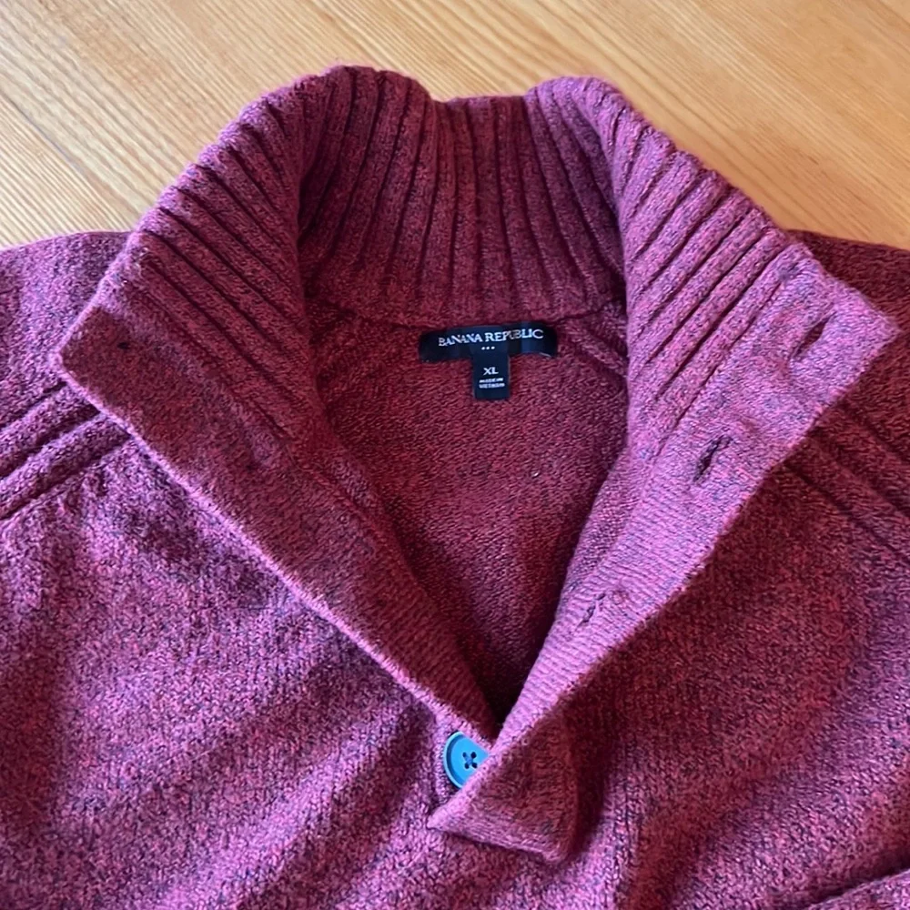 Banana Republic button up sweater XL mens